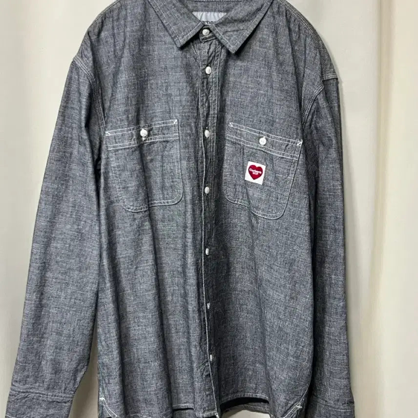 [BUNJANG] Carhartt WIP Clinch Heart Chambray Shirt XL / 칼하트wip 클링크 하트 샴브레이 셔츠 XL