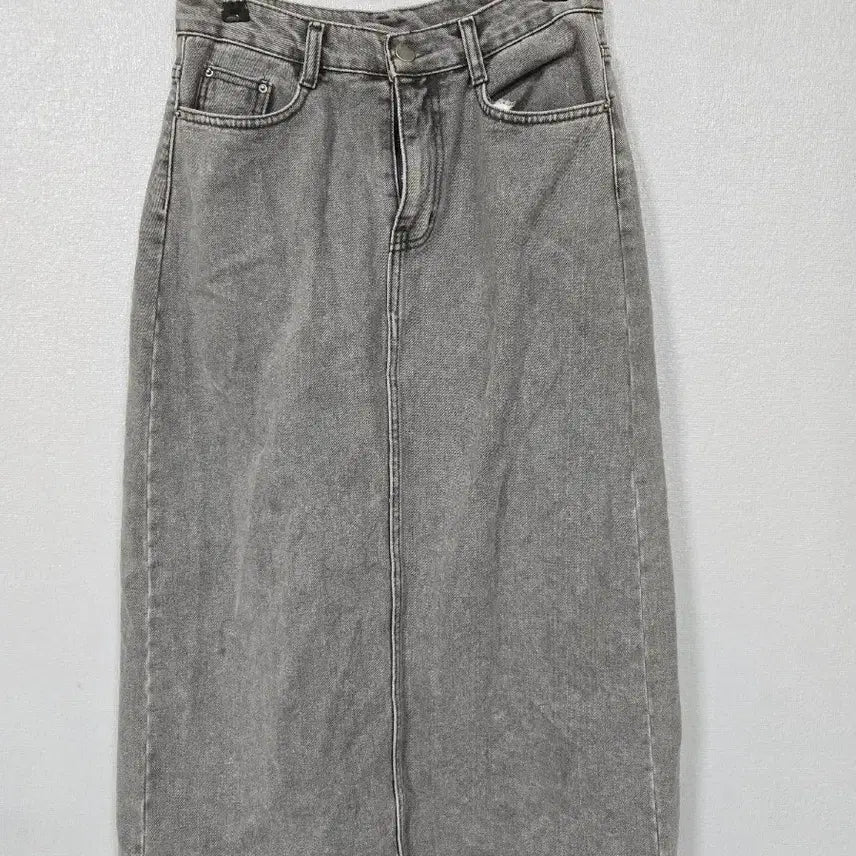 [BUNJANG] Grey Denim Long Skirt M / 그레이 데님 스커트 M