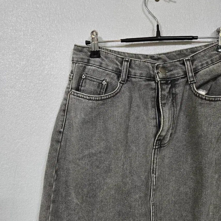[BUNJANG] Grey Denim Long Skirt M / 그레이 데님 스커트 M