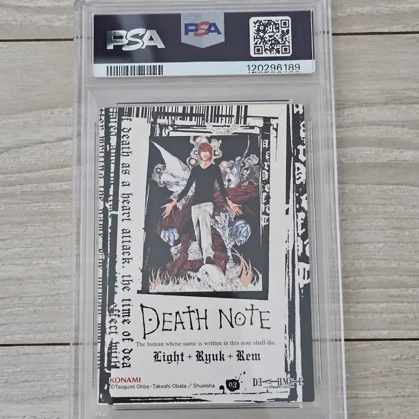 [BUNJANG] Death Note Trading Card Lighto Ryuk Rem PSA 9 Graded / PSA9 데스노트 트레카 트레이딩 카드 라이토 류크 렘