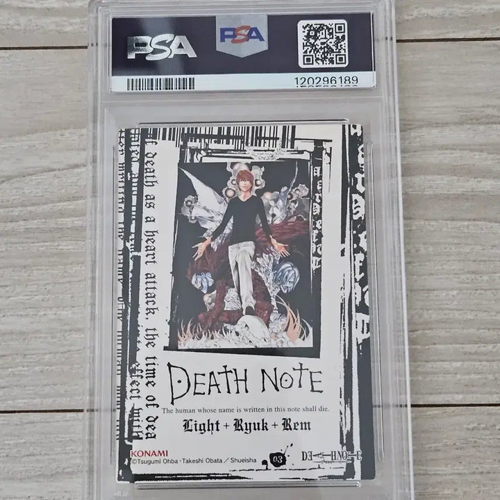 [BUNJANG] Death Note Trading Card Lighto Ryuk Rem PSA 9 Graded / PSA9 데스노트 트레카 트레이딩 카드 라이토 류크 렘