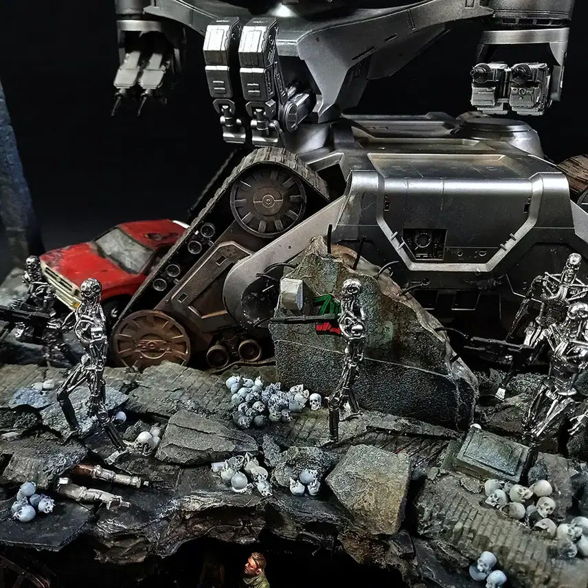 [BUNJANG] Terminator Diorama T-800 &amp; Hunter Killer with LED / 터미네이터 디오라마 판매