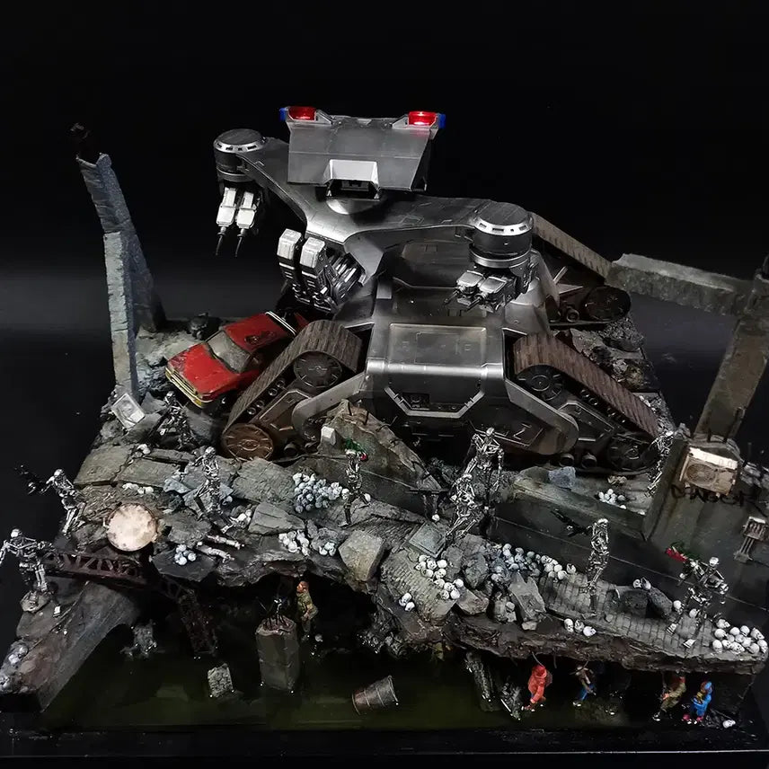 [BUNJANG] Terminator Diorama T-800 &amp; Hunter Killer with LED / 터미네이터 디오라마 판매