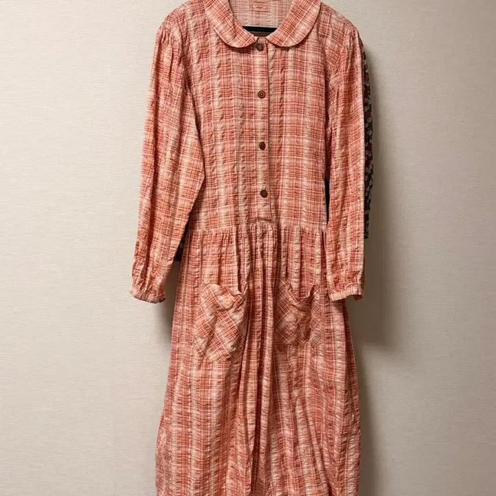 [BUNJANG] Checkered Long Dress with Pockets / 체크 주머니롱원피스