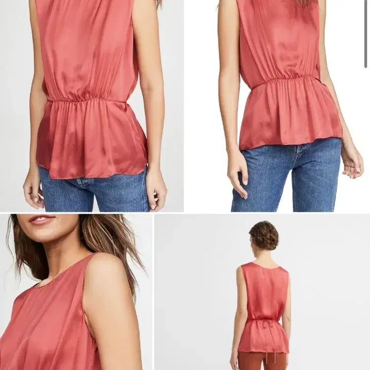 [BUNJANG] Theory 100% Silk Shirred Blouse / 띠어리 실크100 셔링 블라우스 (55)