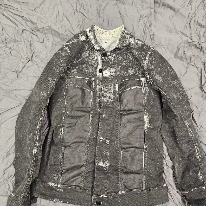 [BUNJANG] 11by Boris Bidjan Saberi Dirty Denim Jacket / 11by 보리스비잔사베리 bbs 더티 데님 자켓