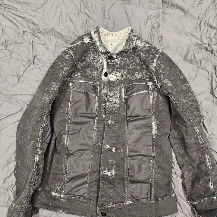 [BUNJANG] 11by Boris Bidjan Saberi Dirty Denim Jacket / 11by 보리스비잔사베리 bbs 더티 데님 자켓