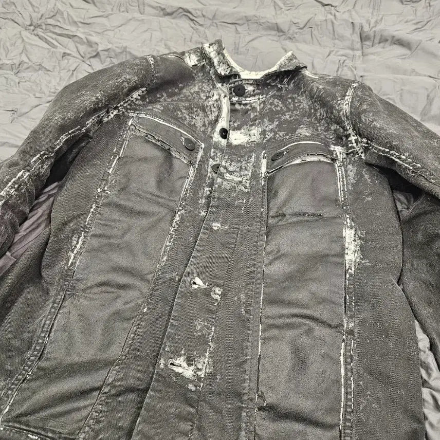 [BUNJANG] 11by Boris Bidjan Saberi Dirty Denim Jacket / 11by 보리스비잔사베리 bbs 더티 데님 자켓