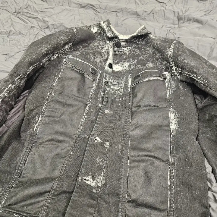 [BUNJANG] 11by Boris Bidjan Saberi Dirty Denim Jacket / 11by 보리스비잔사베리 bbs 더티 데님 자켓