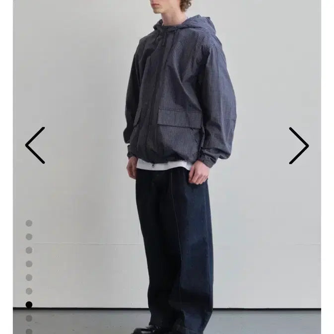 [SOLD OUT] 홀리선 26SS 바람막이 체크자켓 (네이비)