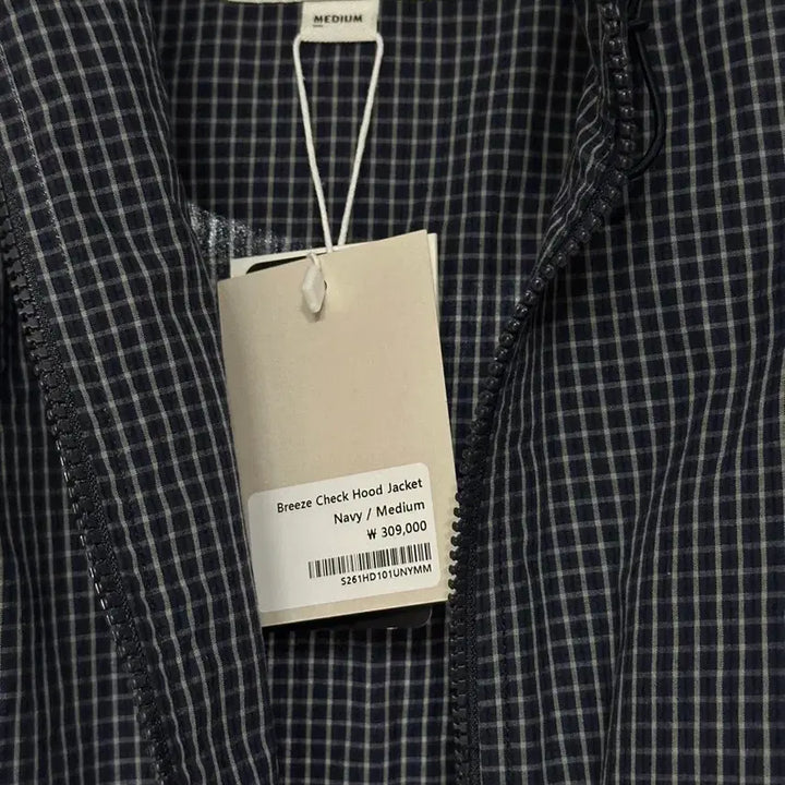 [SOLD OUT] 홀리선 26SS 바람막이 체크자켓 (네이비)