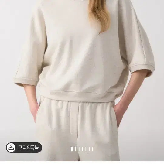 [BUNJANG] The Cashmere Dolman Sleeve Sweatshirt &amp; Wide Pants Set / 더 캐시미어 돌먼 슬리브 스웻셔츠 와이드팬츠셋업