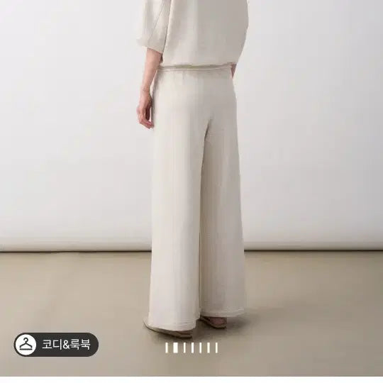 [BUNJANG] The Cashmere Dolman Sleeve Sweatshirt &amp; Wide Pants Set / 더 캐시미어 돌먼 슬리브 스웻셔츠 와이드팬츠셋업