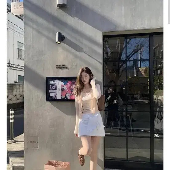 [BUNJANG] Zhenio Shell Tie Mini Skirt / 새상품 제니오 쉘 타이 미니 스커트