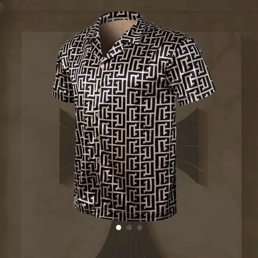 [BUNJANG] Rafinato Etoile RT Monogram Shirt Gold Size 50 / 새상품) 라피나토에뚜알 RT 모노그램 셔츠 골드 50사이즈
