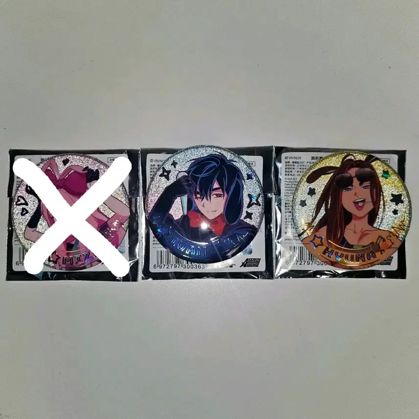 [SOLD OUT] 일괄) 에이스테 말레이시아 토끼팝업 원형 캔뱃지 이반 현아
