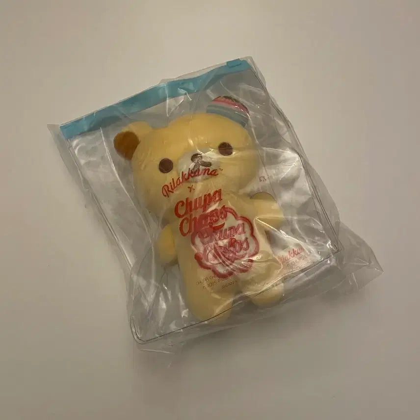 [BUNJANG] Rilakkuma Korilakkuma Chupa Chups Collaboration Pouch Plush Doll / 리락쿠마 코리락쿠마 츄파츕스 콜라보 파우치 인형 푸딩 한정
