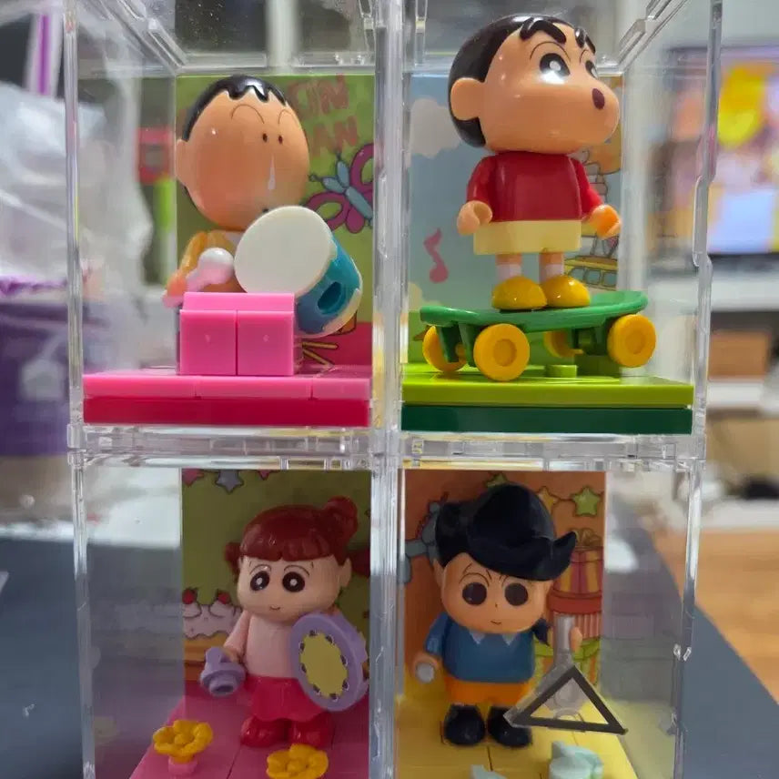 [BUNJANG] Crayon Shin-chan Acrylic Block Figure Bundle / 짱구 피규어 가챠 아크릴 블록