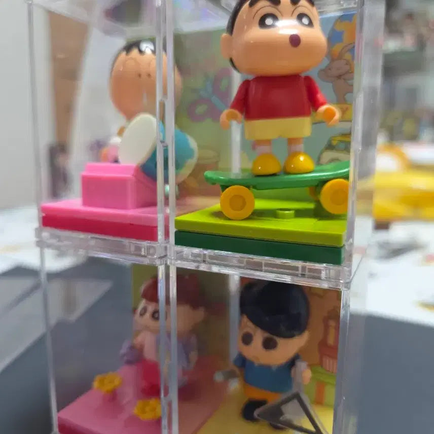 [BUNJANG] Crayon Shin-chan Acrylic Block Figure Bundle / 짱구 피규어 가챠 아크릴 블록