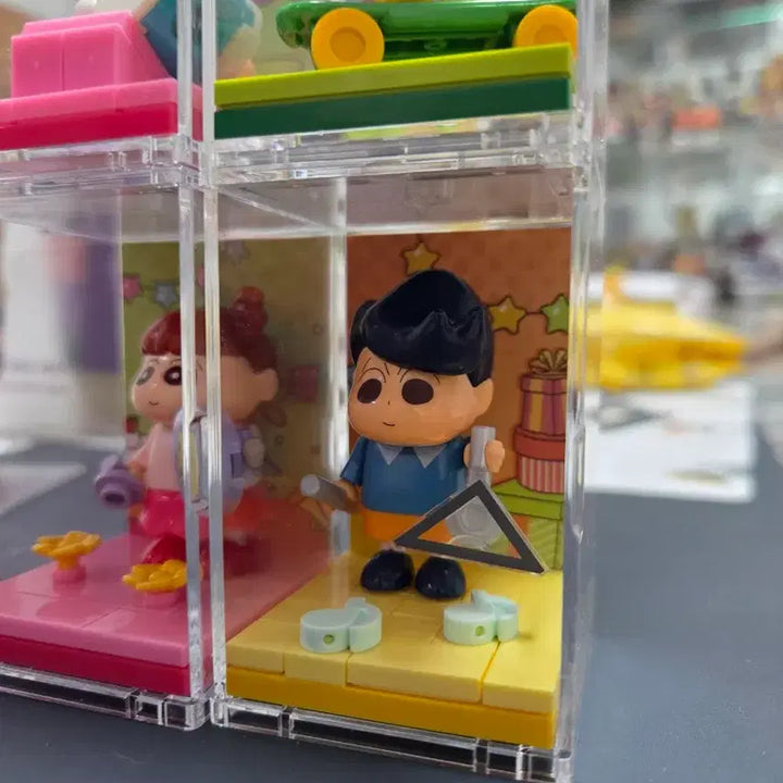 [BUNJANG] Crayon Shin-chan Acrylic Block Figure Bundle / 짱구 피규어 가챠 아크릴 블록
