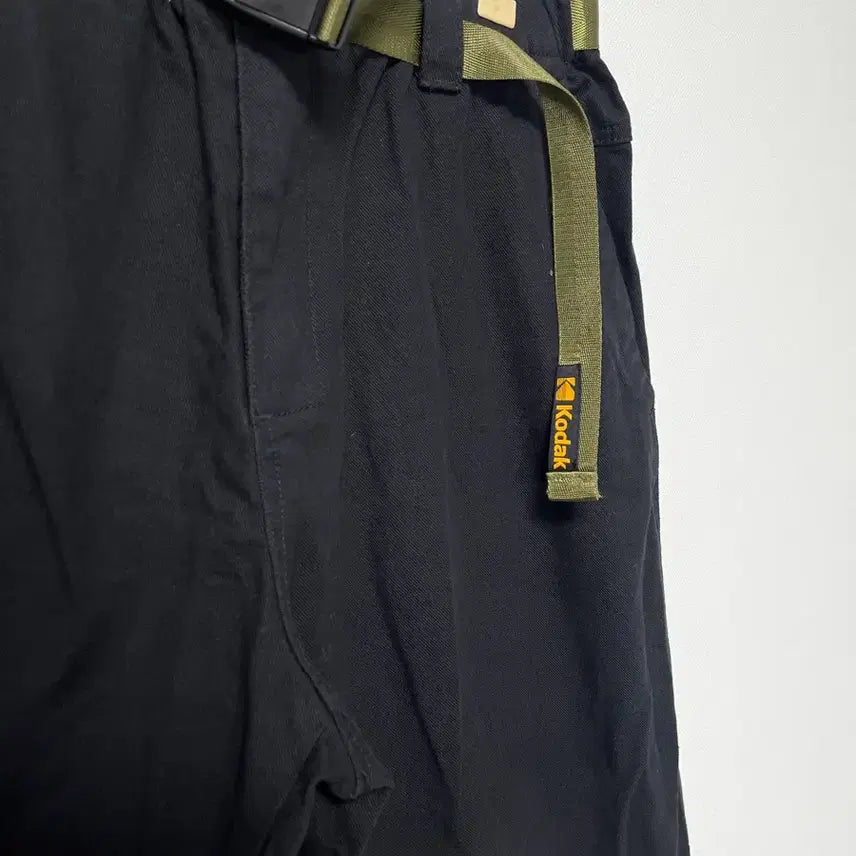 [SOLD OUT] 코닥 블랙 면바지 카고 포켓 바지 L(90)