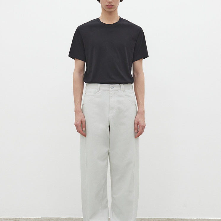 [BUNJANG] Dekat Curved Wide Denim Light Gray / 30)데케트 커브드 와이드 데님 라이트그레이 판매