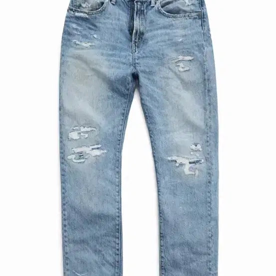 [SOLD OUT] RRL 슬림핏 리페어 디스트로이드 데님팬츠 32-32