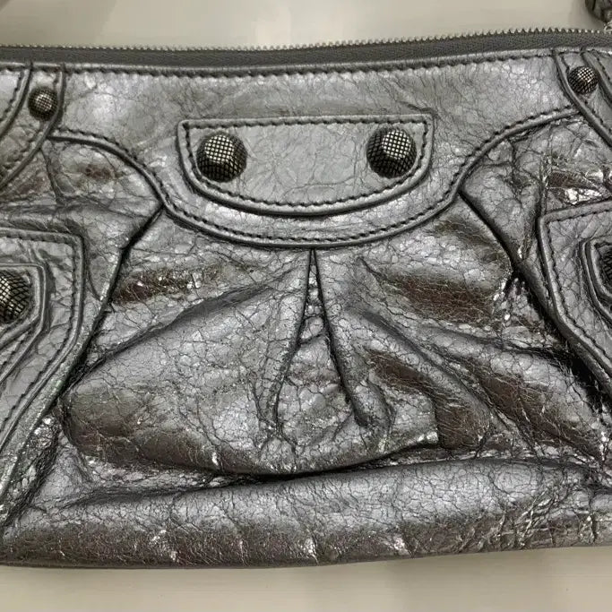 [BUNJANG] Balenciaga Le Cagole Mini Multi Pouch Clutch Bag / 발렌시아가 르카골 미니 멀티 파우치 클러치백 가방 실버
