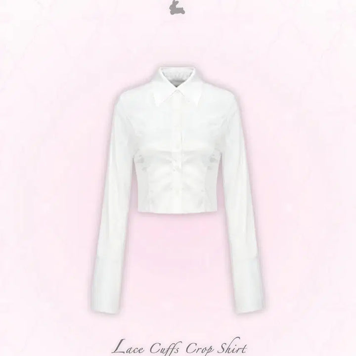 [BUNJANG] Noah Sangno Lace Cuffs Shirt White + Logo Tie Black / 노아상노 레이스 커프스 셔츠 화이트+로고 타이 블랙
