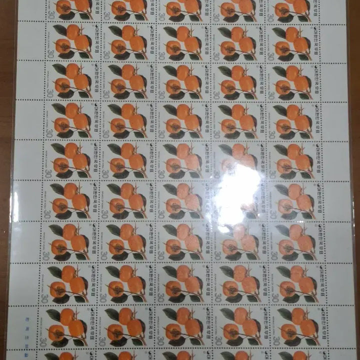 [SOLD OUT] (2관/A2) 1973년 한국 과실시리즈전지4집 감 할인적용(K5)저렴