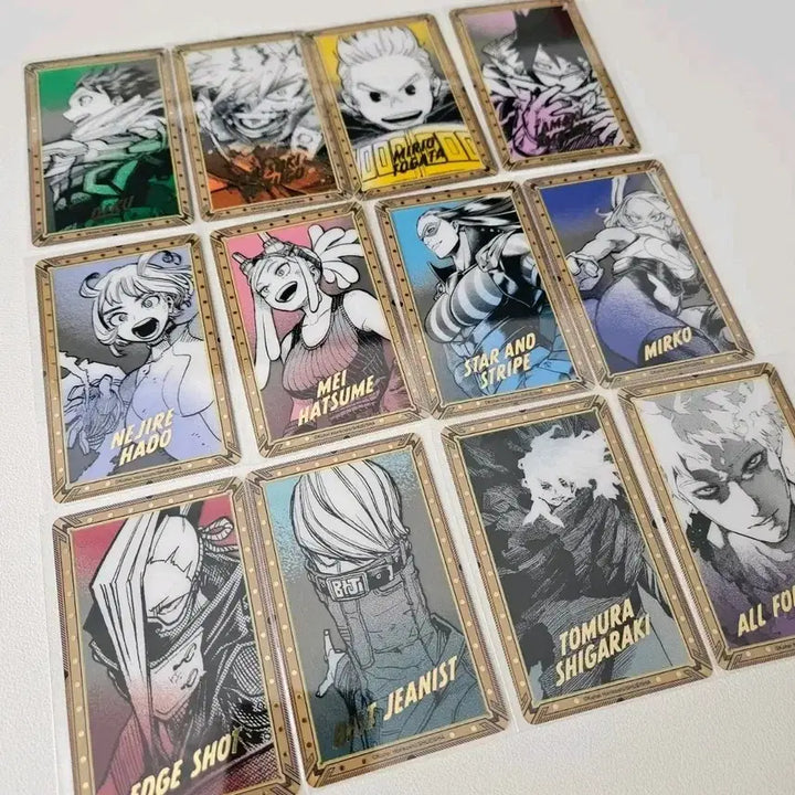 [BUNJANG] My Hero Academia Illustration Exhibition Foil Clear Card Bundle Set / 히로아카 나히아 원화전 금박호일 클리어카드 세트