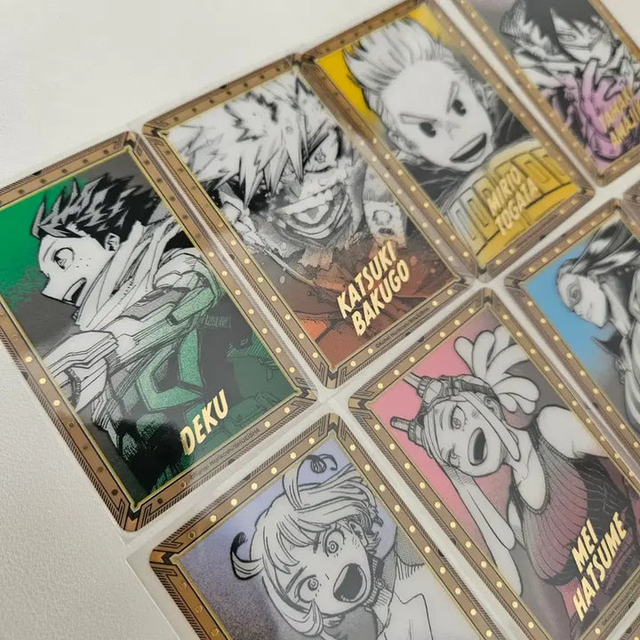 [BUNJANG] My Hero Academia Illustration Exhibition Foil Clear Card Bundle Set / 히로아카 나히아 원화전 금박호일 클리어카드 세트