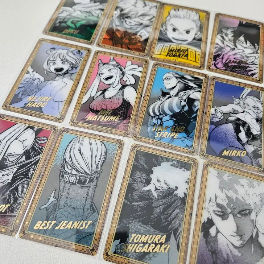 [BUNJANG] My Hero Academia Illustration Exhibition Foil Clear Card Bundle Set / 히로아카 나히아 원화전 금박호일 클리어카드 세트