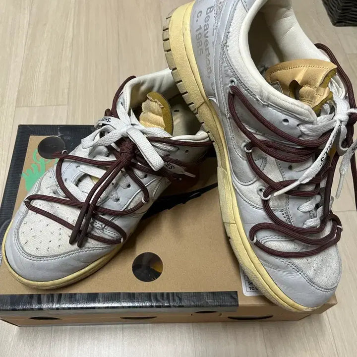 [SOLD OUT] [정품] 나이키x오프화이트 덩크 로우 로트 46 265사이즈