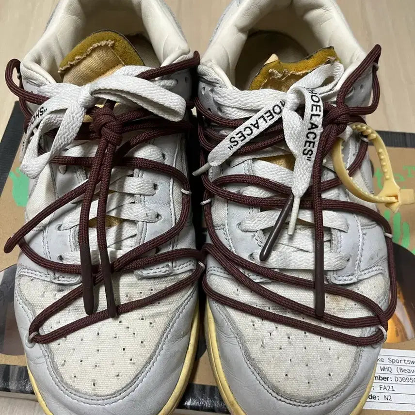[SOLD OUT] [정품] 나이키x오프화이트 덩크 로우 로트 46 265사이즈