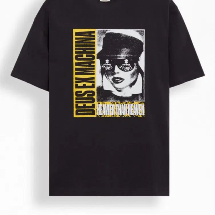 [BUNJANG] Deus Ex Machina Heavier Than Heaven Recycled Cotton Graphic T-Shirt / 데우스엑스마키나 헤비어 댄 헤븐 리사이클 안트라사이트 코튼 프린트 그래픽