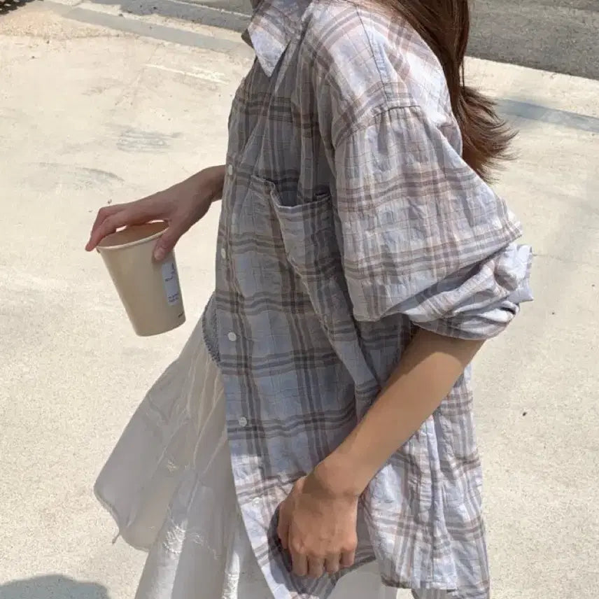 [BUNJANG] Checkered Shirt / 체크셔츠 소라