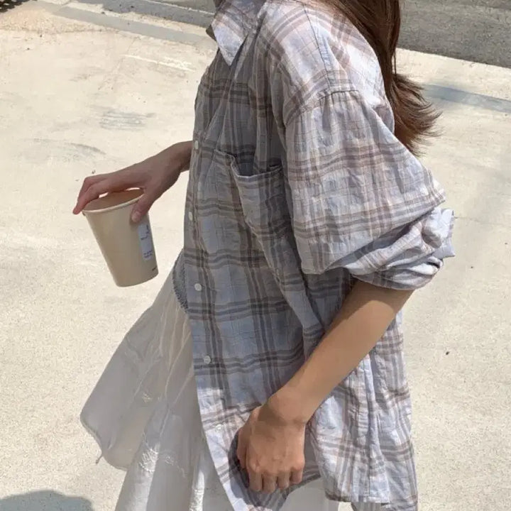 [BUNJANG] Checkered Shirt / 체크셔츠 소라