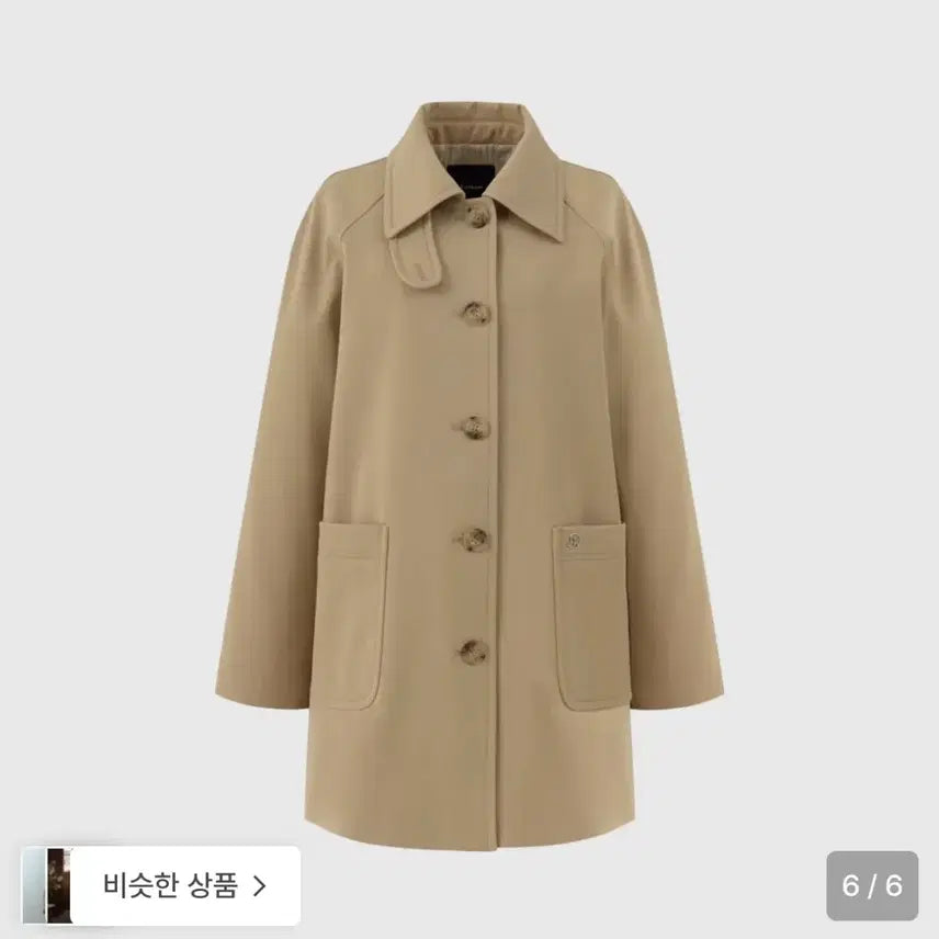 [SOLD OUT] 룩캐스트 하프 트렌치코트 beige
