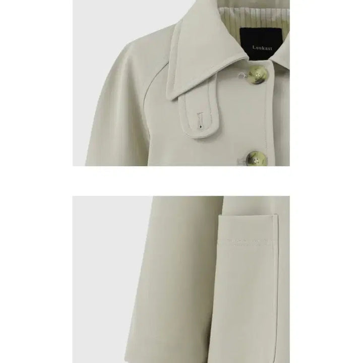 [SOLD OUT] 룩캐스트 하프 트렌치코트 beige