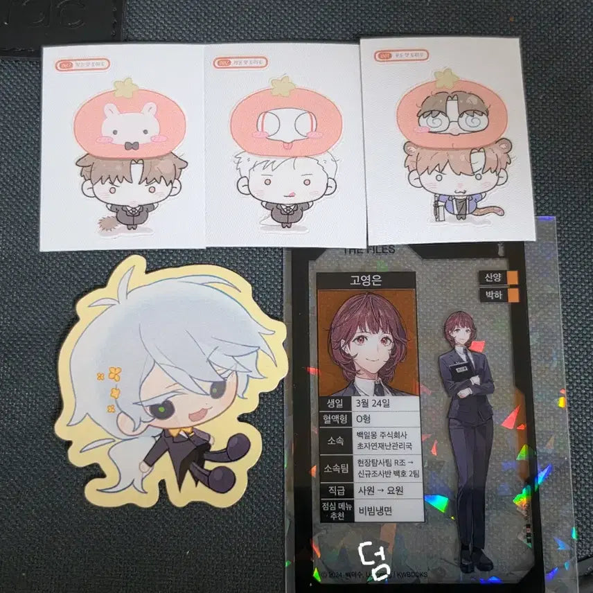 [BUNJANG] Goedamchulgeun Cast Unofficial Ttibuseel Stickers Bundle Set / 괴담출근 괴출 김솔음 이자헌 최요원 이성해 비공식 띠부씰 스티커 일괄