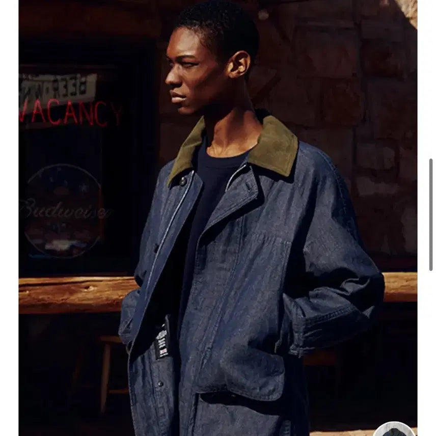 [SOLD OUT] FFC x DOCUMENT 헨리코튼 워시드 데님 필드 자켓