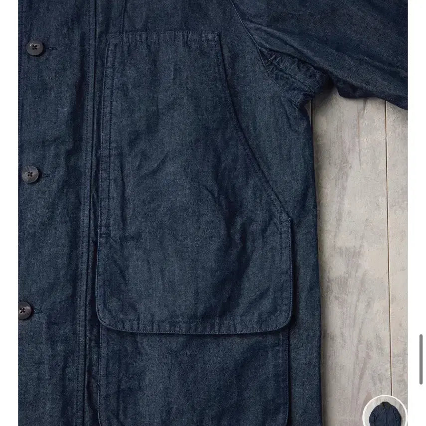 [SOLD OUT] FFC x DOCUMENT 헨리코튼 워시드 데님 필드 자켓