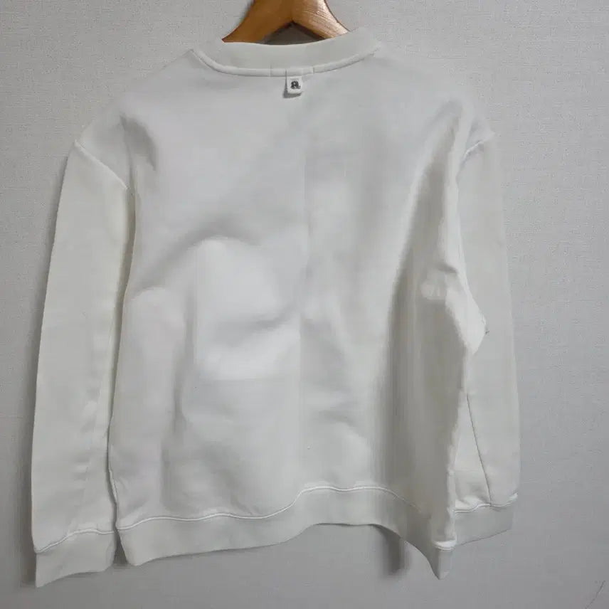[BUNJANG] Allegri Graphic Patch Sweatshirt - White L / 알레그리(allegri) 정품 입체 그래픽 맨투맨 화이트 - L사이즈
