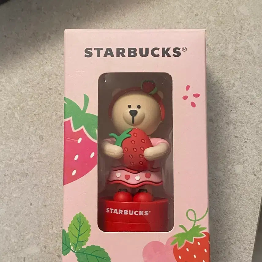 [BUNJANG] Starbucks Strawberry Figure Stamp / 스타벅스 스트로베리 피규어 스탬프