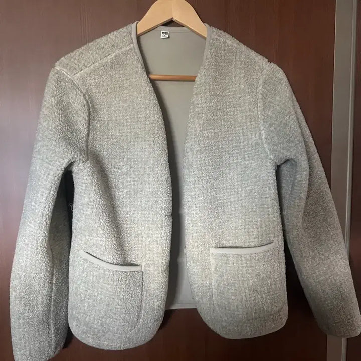 [BUNJANG] Uniqlo Fleece Cardigan (Gray) - Women&