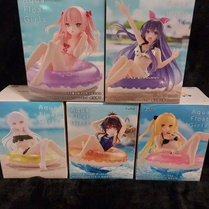 [BUNJANG] Aqua Float Girls 5-Piece Figure Bundle Set / 아쿠아 플로트 걸즈 5종세트 피규어(일괄판매)