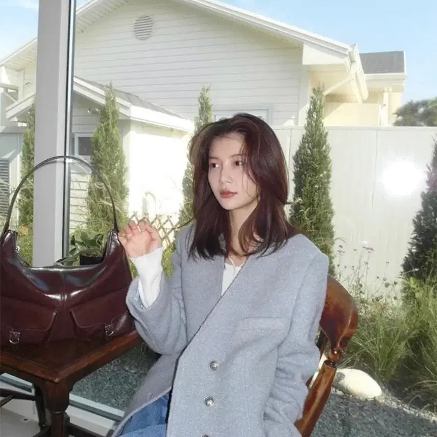 [BUNJANG] Loeuvre Tweed Boucle Jacket - Size 1 / 루에브르 트위드 부클 자켓 1 사이즈 (고민영 자켓)