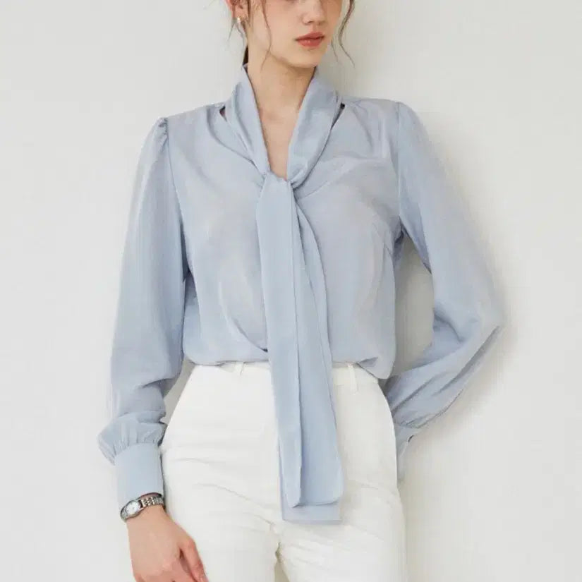 [BUNJANG] Grace Yu Tie Blouse Small New / 그레이스유 타이블라우스 스몰 새상품