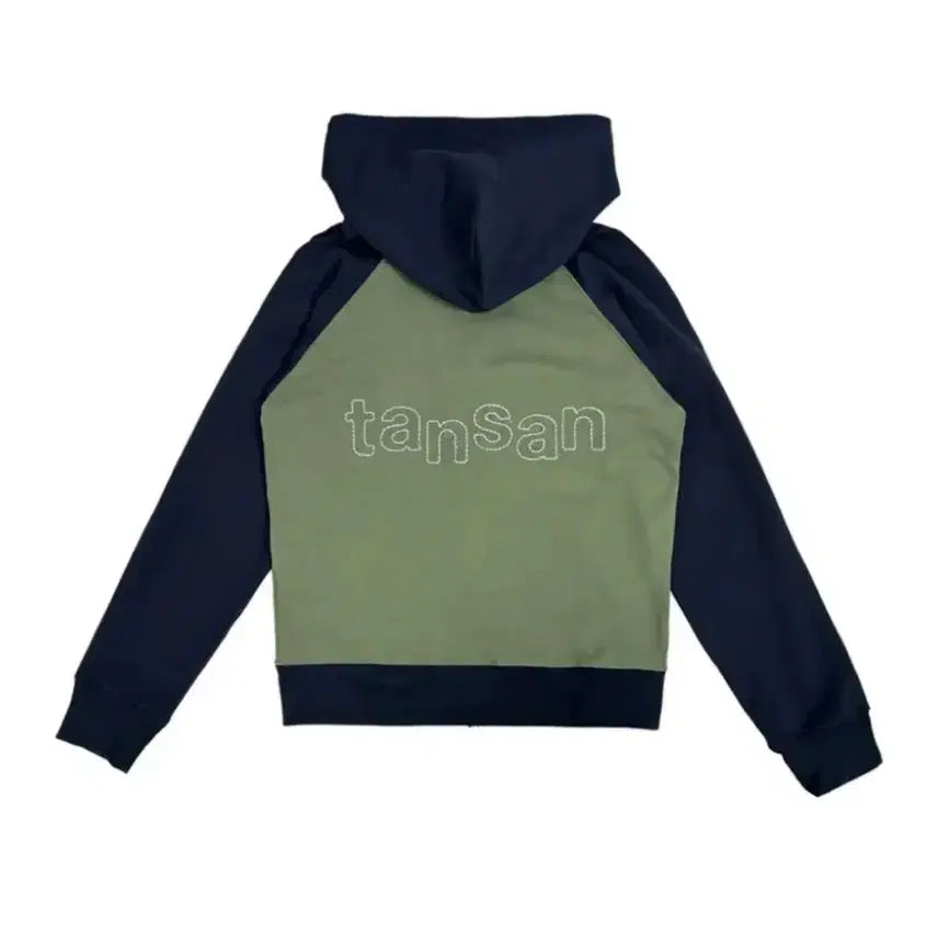 [BUNJANG] Magnesium Carbonate Ringer Hooded Zip-up Jacket Khaki/Navy / 탄산마그네슘 링거 후드집업 카키/네이비